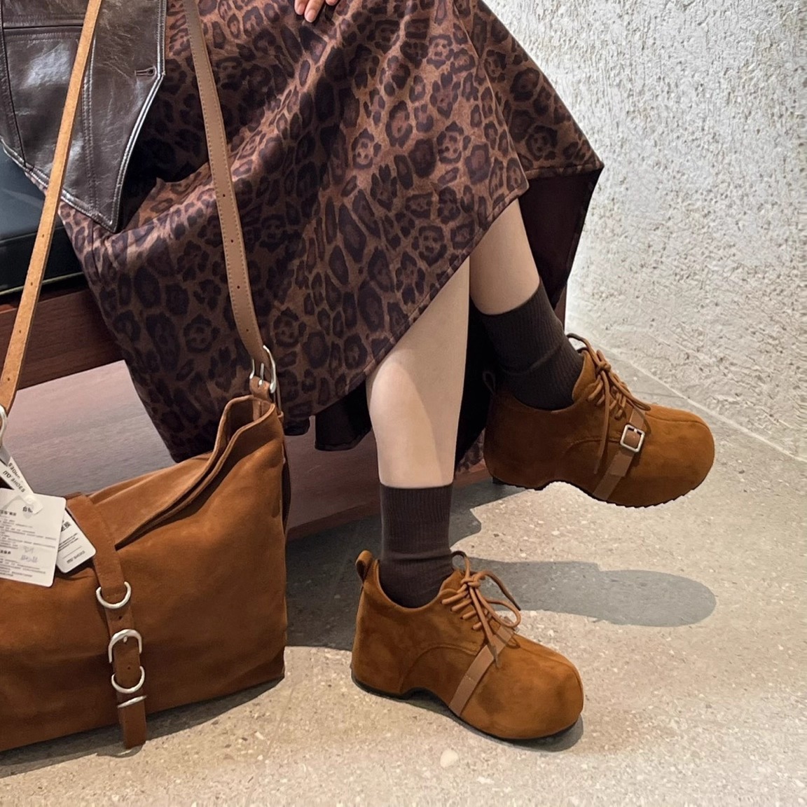 爆款小个子增高厚底勃肯鞋女