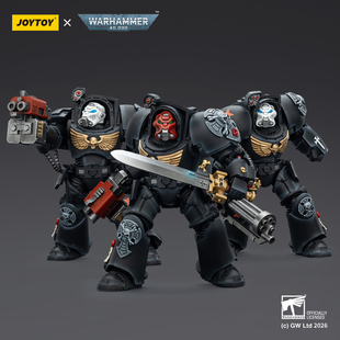 现货JOYTOY 暗源 战锤40K 1/18 黑色圣堂 终结者三件套 模玩手办