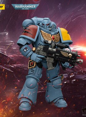 现货JOYTOY暗源战锤40K 太空野狼 野狼仲裁者v4 1/18可动潮玩手办