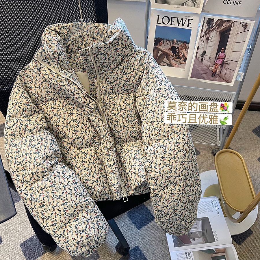 其他短款韩版碎花外套棉服