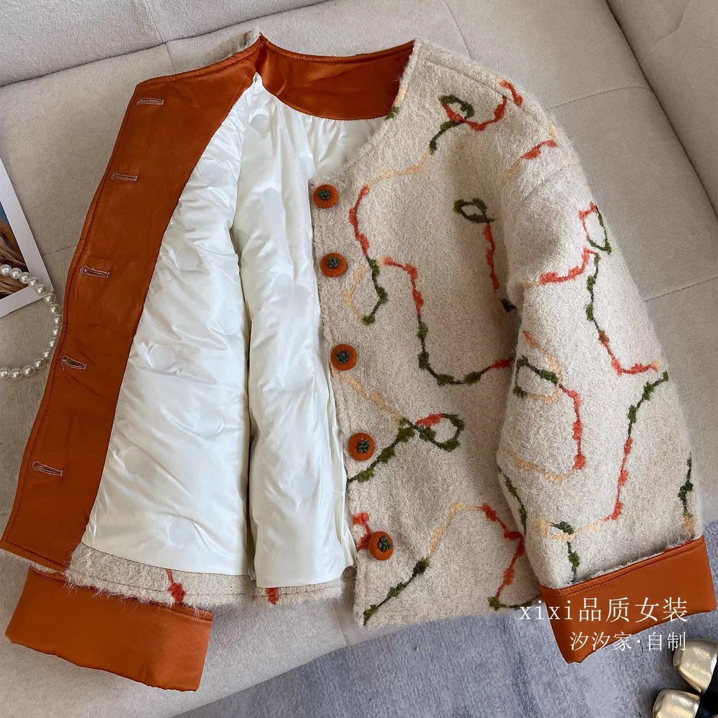 其他小香风短款羽绒服外套大衣