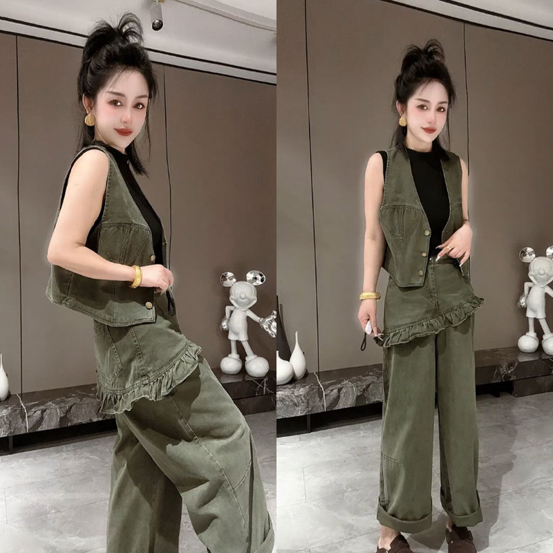 2026春夏无袖妈妈减龄两件套