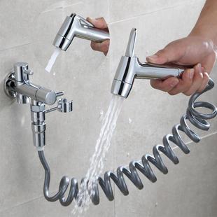 霏力克卫生间马桶伴侣冲洗器喷枪免按增压儿童两档净身妇洗器喷头