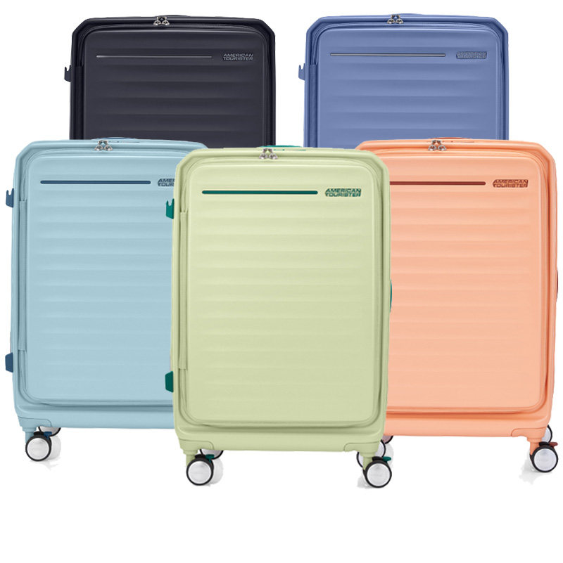 Американский дорожный чемодан Fat suitcase 3.0 большой емкости с передним открыванием 19/25/28 дюймов, расширяемый чемодан, легкий чемодан HJ3 Изображение 1
