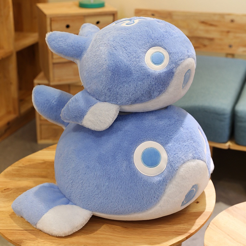 逍遥梦幻鲲鲸鱼毛绒玩具可爱卡通安抚抱枕沙发靠枕生日礼物公仔