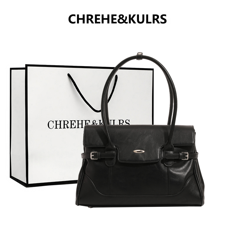 CHREHE&KULRS真皮小众托特包女2