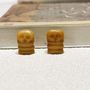 驼骨阿呆三通藏式回流配饰配件手串文玩DIY配件