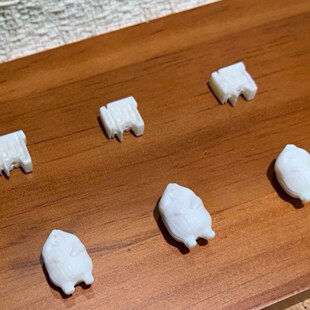 高瓷驼骨尖叫土拨鼠系列啊字配件手工DIY文玩手链隔珠手机链挂件