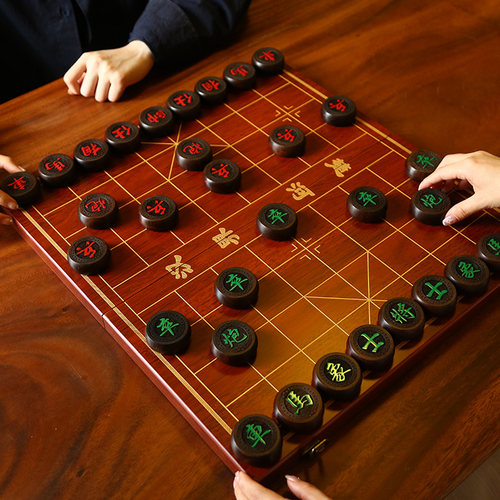高档红木便携式老人送礼中国象棋