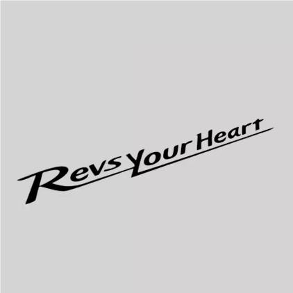 Revs Your Heart 机车防水贴花 摩托车改装反光贴纸