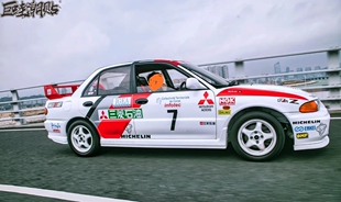 三菱翼神劲炫EVO改装车贴三菱石油拉力赛菱悦V3蓝瑟改装定制拉花