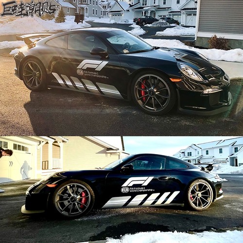 巨蛙潮贴纸车身保时捷911GT
