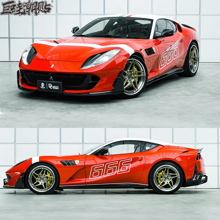 汽车用品贴纸全法拉利812机