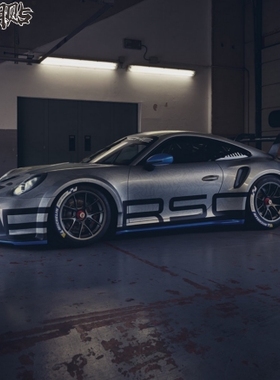 保时捷718车贴拉花GT3 Cayman GT4车身贴GT2  911Boxster侧裙贴纸