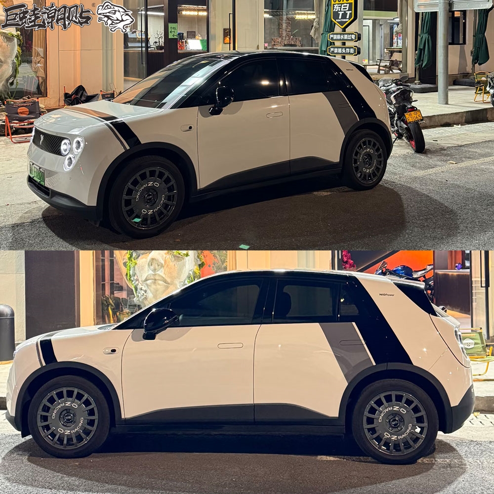 适用于蔚来萤火虫车贴拉花firefly个性改装贴车身贴纸机盖贴画