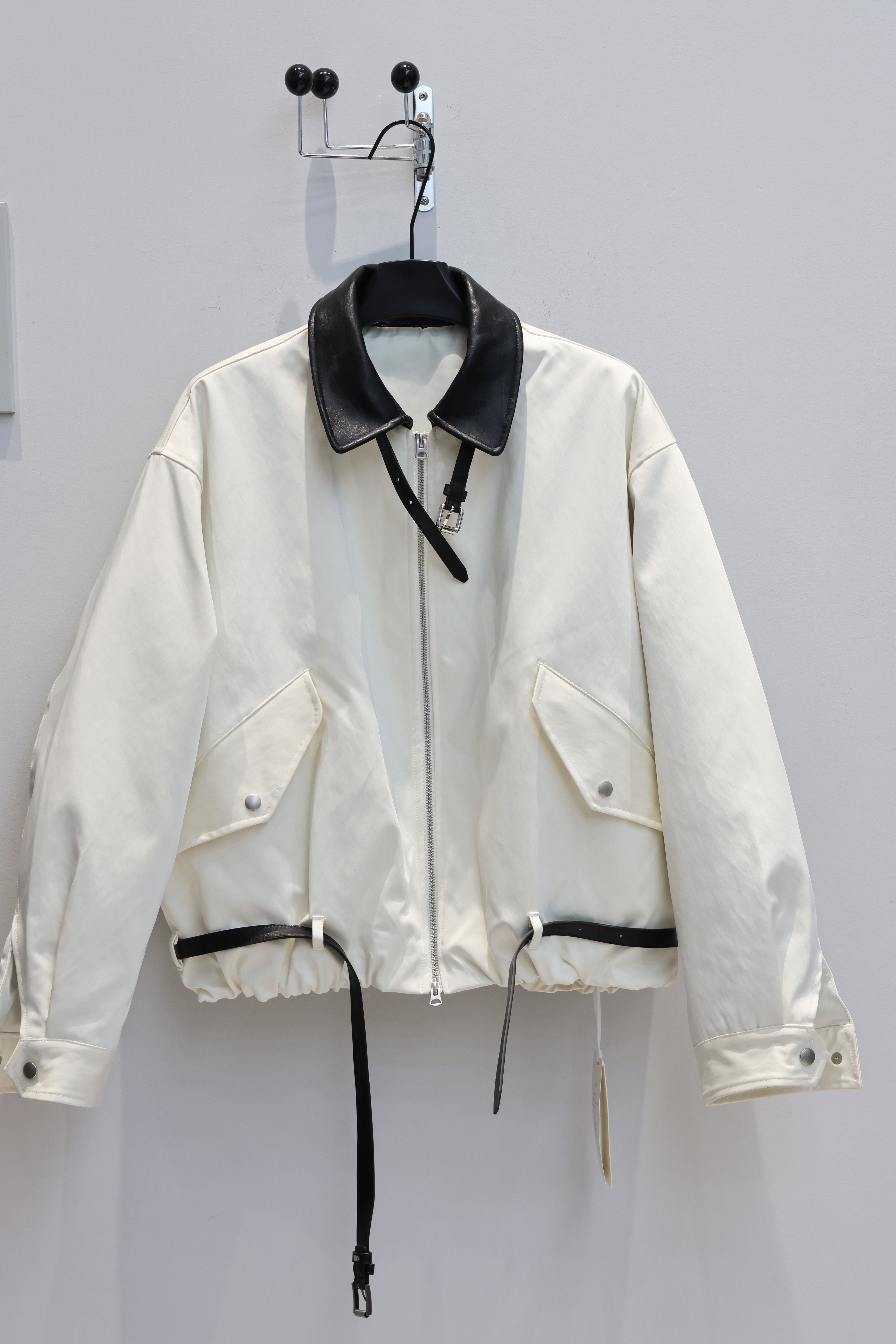 【冬季/白色羽绒服】潮男时尚百搭休闲宽松翻领夹克设计师羽绒服