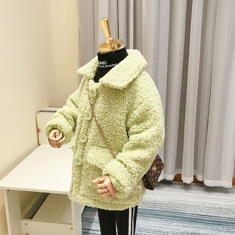 girl Winter coat 2019 new pattern Western style thickening children Autumn and winter Easy Lambswool Net Red girl overcoatin the Children/Baby/Family fitted , Coat/Jacket/Overcoat , Ordinary jacket  category - from Buy2taobao.com to provide professional Taobao agent buy service