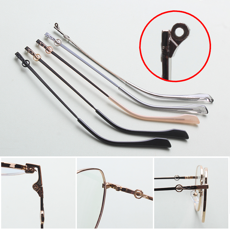 近视眼镜腿金属单凸牙1镜脚替换