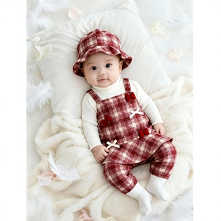 白天女宝宝礼服新生婴儿小公主女婴龙宝抓周宴衣服0到3个月连衣裙