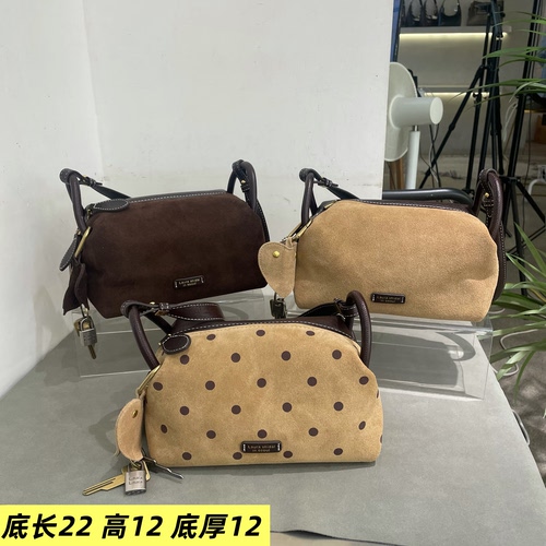 劳拉时黛女包2026新款洋气磨砂皮枕头6086波点欧美轻奢小众斜挎包