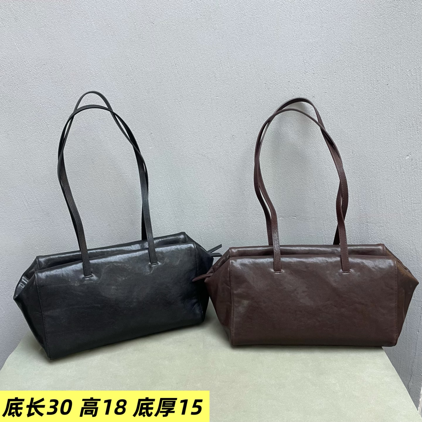 欧货牛皮女包2026新款高品质腋下折叠洋气纯色韩版单肩时尚真皮包