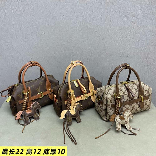 印花女包2026新款时尚百搭质感气质休闲枕头撞色潮流韩版斜挎包