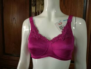 随和乳腺术后义乳文胸超软水溶绣花聚拢可拆卸肩带无钢圈玉兰花开