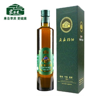 【随和精选】蒙谷香亚麻籽油冷初榨脱蜡内蒙古胡麻油250ML有机