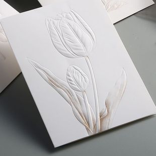 誓言卡婚礼结婚高级感誓词卡生日贺卡创意简约教师节祝福感谢卡片