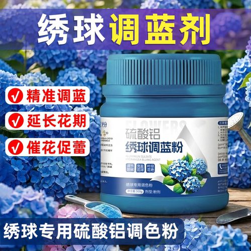 绣球调蓝开花变色酸性肥