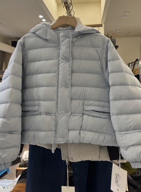 D-AY19608韩国2025秋冬装韩版宽松休闲面包服女连帽白鸭绒羽绒服