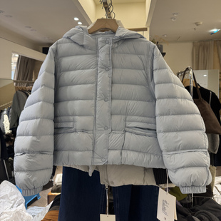 宽松休闲面包服女连帽白鸭绒羽绒服 韩版 AY19608韩国2025秋冬装