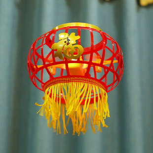 春节喜庆LED夜灯悬停四轴飞行器遥控飞机福字灯笼新年礼物