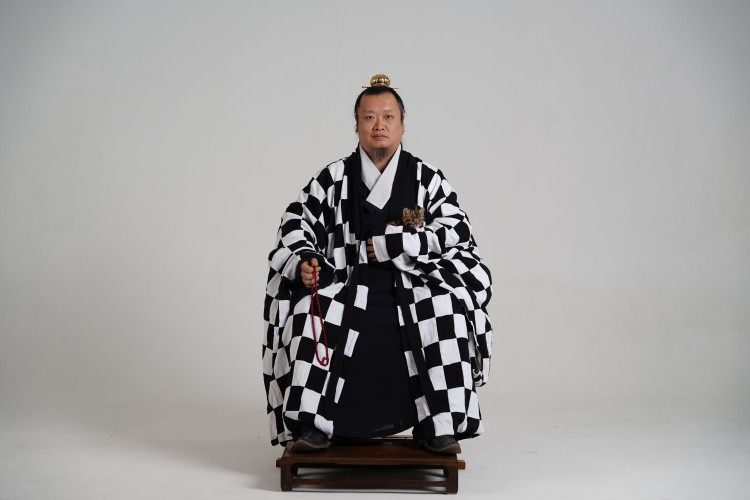 荼蘼   水田衣百衲衣披风道袍水洗砂洗棉拼布汉服道家披风道袍