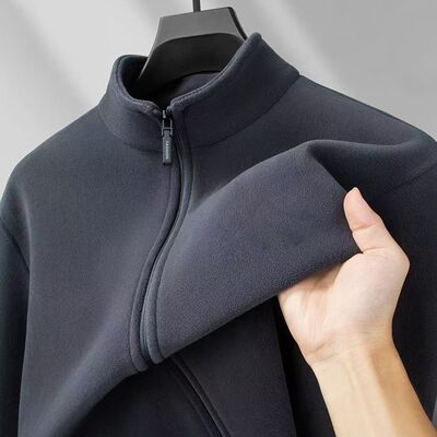 女士外套奥粒绒夹克秋冬季休闲立领女开衫加厚秋冬季加绒保暖卫衣