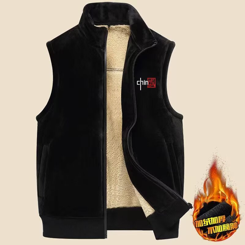 清仓捡漏专柜撤回保暖加绒加厚马甲男女款防寒双面绒背心百搭坎肩