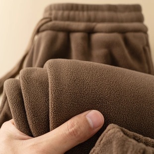 长裤 卫裤 纯色休闲秋冬大码 保暖抓绒裤 子 女双面摇粒绒锁温加绒女裤