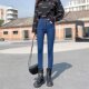 牛仔裤 弹力紧身小脚九分裤 女2023年春秋季 高腰显瘦修身 子 新款 大码