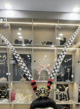 武安侯头饰翎毛翎子头饰京剧豫剧旦花翎座古装舞蹈戏剧鸡毛翎羽