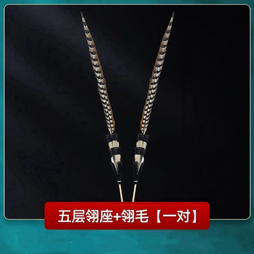 舞蹈道具羽毛翎毛翎子鸡毛舞蹈头饰京剧翎子翎羽旦花翎座古装套装