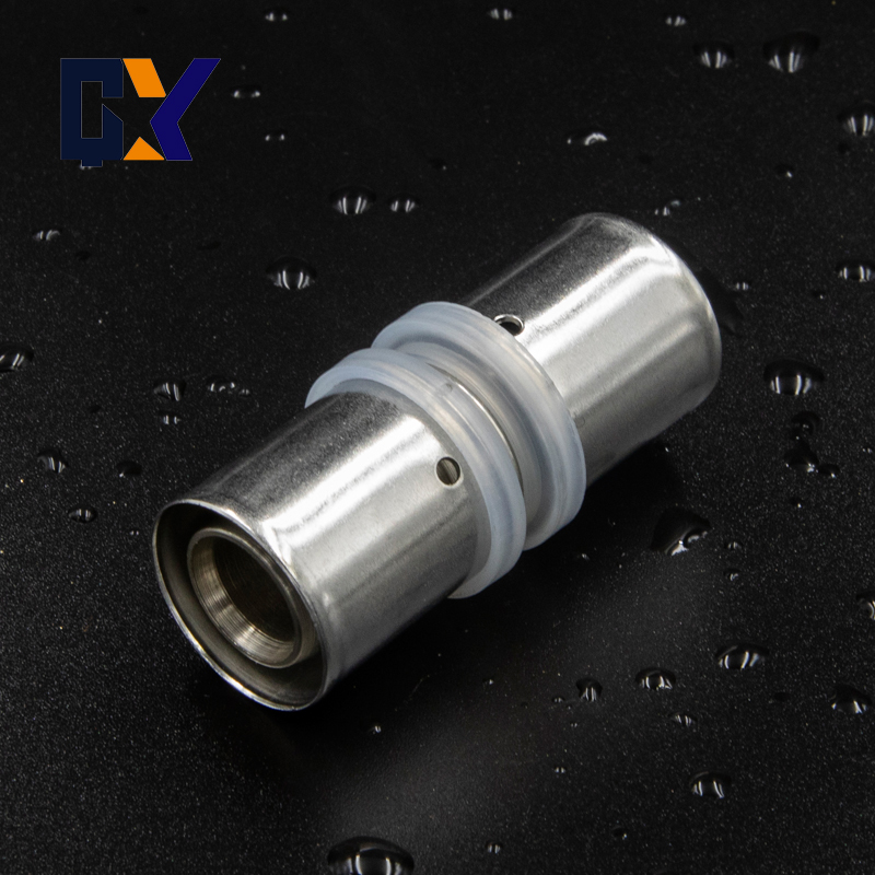 铝塑复合管配件铜镀镍卡压接头