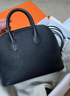 意大利蜡线进口山羊皮保龄球mini2025新款eve皮贝壳包单肩斜跨包