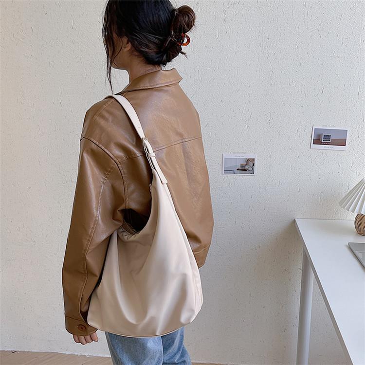 日本ins大容量韩版包包女包冬新款女士单肩包尼龙时尚潮流托特包