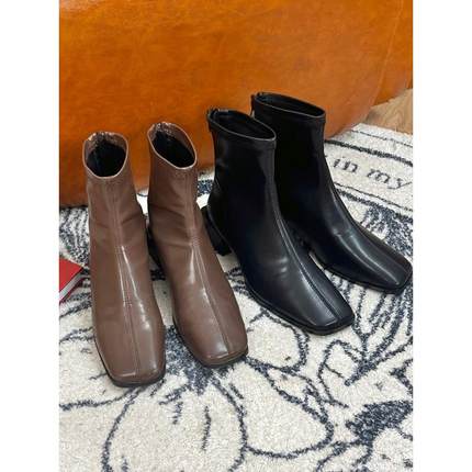 【专属】JUNJUN秋冬百搭靠他俩！法式入门短靴，粗跟暴走鞋