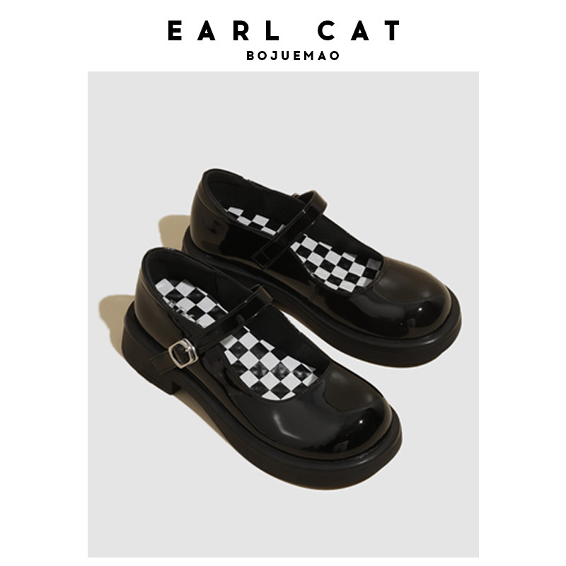 单鞋学院搭扣春天英伦风女