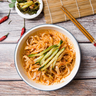 【顺丰包邮】现做甘肃特产小吃兰州天水酿皮凉皮面皮瓤皮子擀面皮