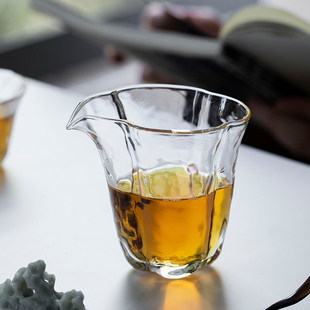 日式清新公道杯绿茶分茶杯高透茶海高硼硅耐热玻璃分茶器茶具配件