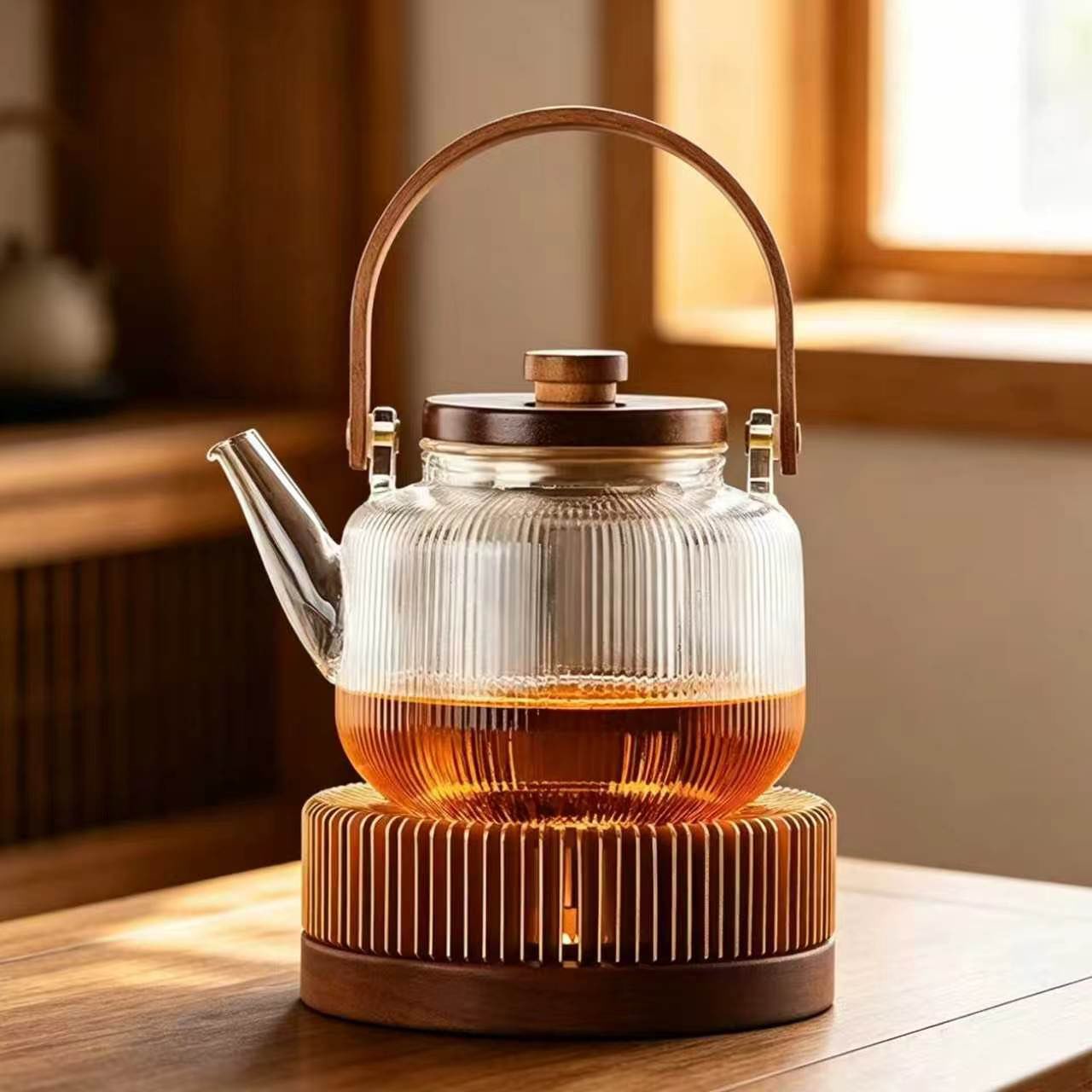 温茶炉暖茶器蜡烛加热保温底座水果花茶壶套装酒店餐厅美容院专用