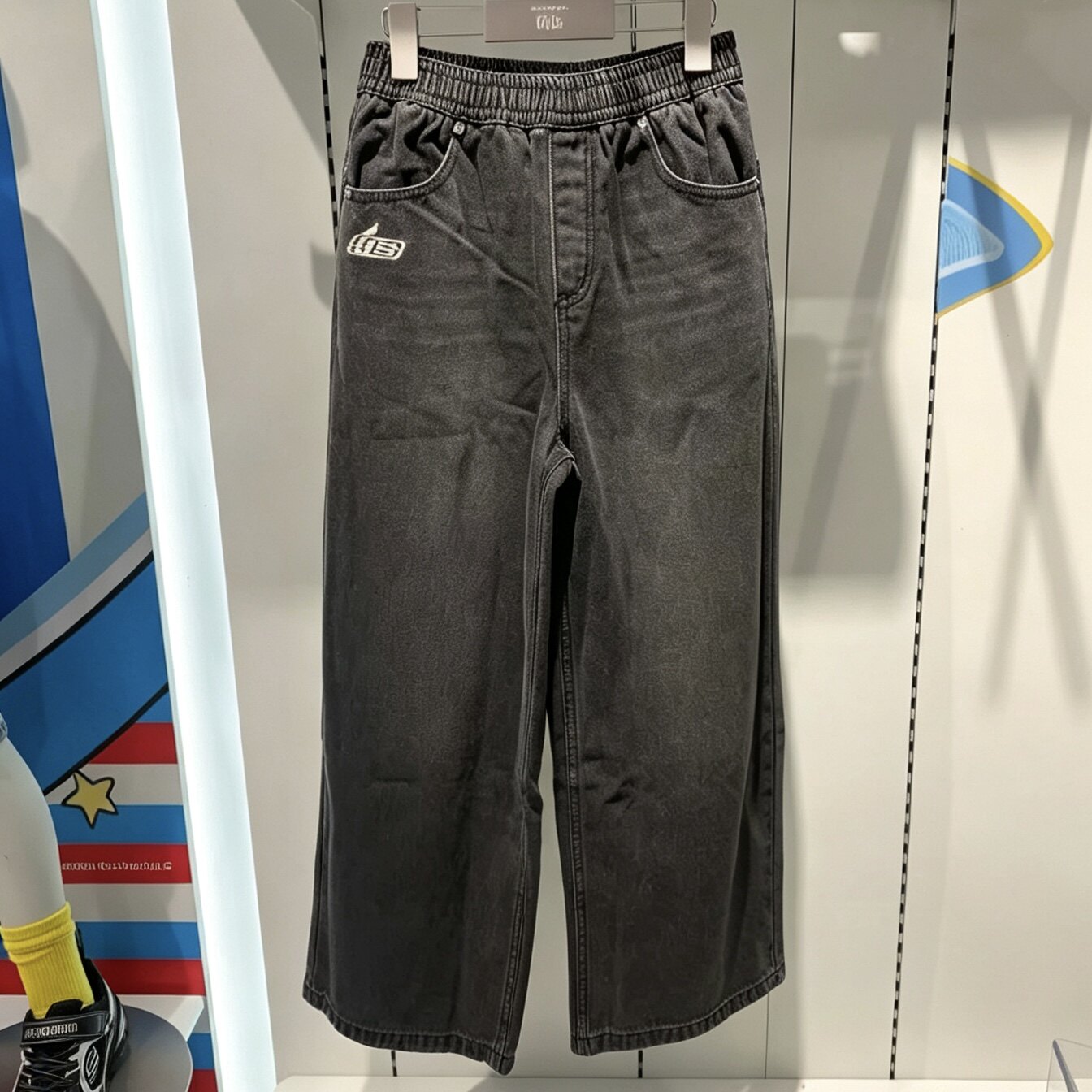 SKECHERS斯凯奇秋款男女童长裤运动透气舒适牛仔梭织长裤L326K030