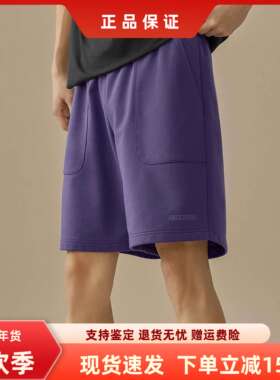 斯凯奇运动短裤夏季男女同款情侣裤宽松休闲舒适简约百搭L225M184